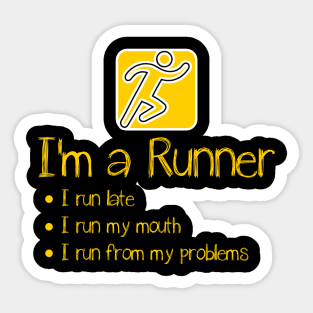 I'm a runner Sticker